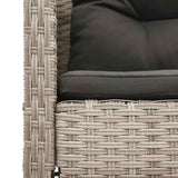Garden Sofa Set 6 pcs Light grey and dark grey Poly Rattan 4104705