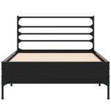 Bed Frame without Mattress Black 90x190 cm Single 845627