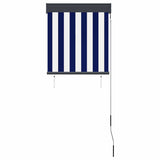 Outdoor Roller Blind 60x250 cm Blue and White 145943