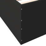 Bed Frame without Mattress Black 100x200 cm 3280959