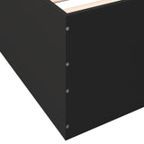 Bed Frame without Mattress Black 100x200 cm 3280959