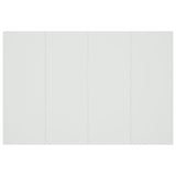 Bed Headboard with Cabinets White Engineered Wood 3115684