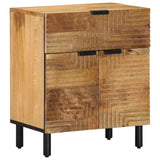 ZNTS Bedside Cabinet Brown 50x33x60 cm Solid Wood Mango 4017731