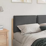 Upholstered Headboard Natural and Light Grey 140 cm 880013