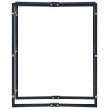 Firewood Rack Black 80x25x100 cm Steel 286287