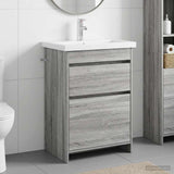 Bathroom Furniture Set Grey Sonoma 61 x 40 x 84.5 cm 3404263