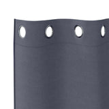 Blackout Curtains with Rings 2 pcs Anthracite 140 x 140 cm 4107338