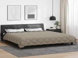 Winter Duvet Light Grey and Anthracite 240 x 260 cm Microfiber 42025763