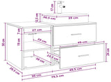 Bathroom Furniture Set 2 pcs Artisan Oak Engineered Wood 3403895