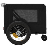 Pet Bike Trailer Black Oxford Fabric and Iron 93933