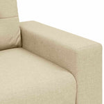Sofa Set with Cushion 2 pcs Cream 221 x 78 x 80 cm Fabric 3324717