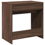 Dressing Table with Mirror Brown Oak 73x46.5x120 cm 848226