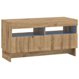 LED TV Cabinet Artisan Oak Engineered Wood 896124
