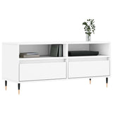 TV Cabinet White 100x34.5x44.5 cm Engineered Wood 831228