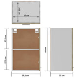 801255 Hanging Cabinet "Lyon" Sonoma Oak 39,5x31x60 cm Engineered Wood