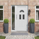 Planter 2 pcs Anthracite 30 x 30 x 75 cm Steel 883771