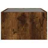 Coffee Table with Infinity LED Smoked Oak 70x50x30 cm 847613