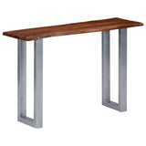Console Table 115x35x76 cm Solid Aacia Wood and Iron 247830