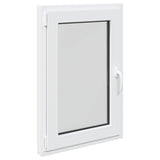 Basement Window RISOR 60 x 100 cm PVC and Glass White 42047237