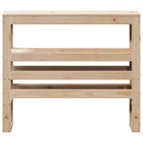 Headboard with Shelves 90 cm Solid Wood Pine 850896