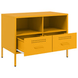 TV Cabinets 2 pcs Mustard Yellow 68x39x50.5 cm Steel 843049
