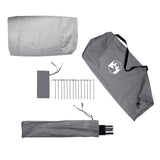 Tunnel Tent 3-Person Grey and Orange 328 x 228 x 115 cm 42004052