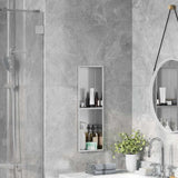 Shower Niche Silver 60 x 20 x 9.5 cm Stainless Steel 42012665