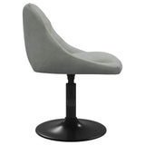 Swivel Dining Chairs 2 pcs Light Grey Velvet 335327