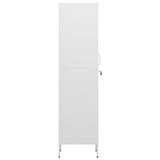 Locker Cabinet White 35x46x180 cm Steel 336260