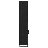 Highboard with Drawer 2 pcs Black Oak Engineered Wood 3416220