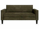 XXL Armchair Army Green Faux Suede Leather 42043541