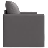 Sofa Bed Grey 124 x 71 x 78 cm Artificial Leather 4106710