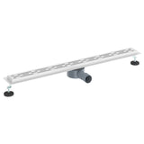 Shower Drain Line Design with 360&deg Siphon Silver 90 cm 42015983