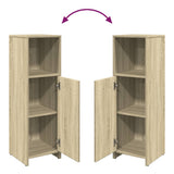 4 Piece Bathroom Furniture Set Sonoma Oak Engineered Wood 3325044