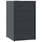 Wheelie Bin Storage for 6 Bins Anthracite 414x79x117 cm Steel 3279986