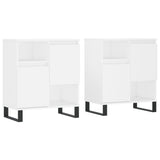 Sideboards 2 pcs White Engineered Wood 3190133