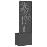 Garden Privacy Screen Black 50 x 150 cm Cold-rolled steel 876455