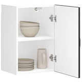 Kitchen Wall Cabinet Kalmar Black Engineered Wood 853548
