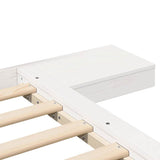 Bed Frame White 180 x 200 cm Wood 872390