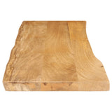 Table Top 120x40x2.5 cm Live Edge Solid Wood Mango 370710