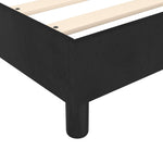 ZNTS Bed Frame without Mattress Black Single Velvet 3121222