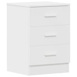 Bedside Cabinets 2 pcs White 38x35x56 cm Engineered Wood 800451