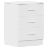 Bedside Cabinets 2 pcs White 38x35x56 cm Engineered Wood 800451