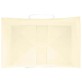 Paper Bags 250 pcs with Handles Yellow 32x22x24 cm 4101791