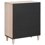 Sideboard Bleached White 60 x 33 x 75 cm Solid Mango Wood 4018142