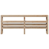Headboard with Shelves 200 cm Solid Wood Pine 850872