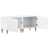 TV Cabinet High Gloss White Engineered Wood 896239