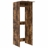 Wash Machine Cabinet with Storage Smoked Oak 67.5 x 68 x 200 cm 3422788