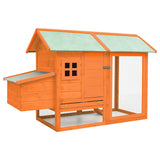 Chicken Cage Solid Pine & Fir Wood 170x81x110 cm 170644