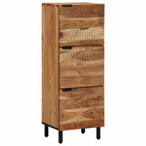 Highboard with Shelf Brown 40 x 33 x 110 cm Solid Mango Wood 4017785